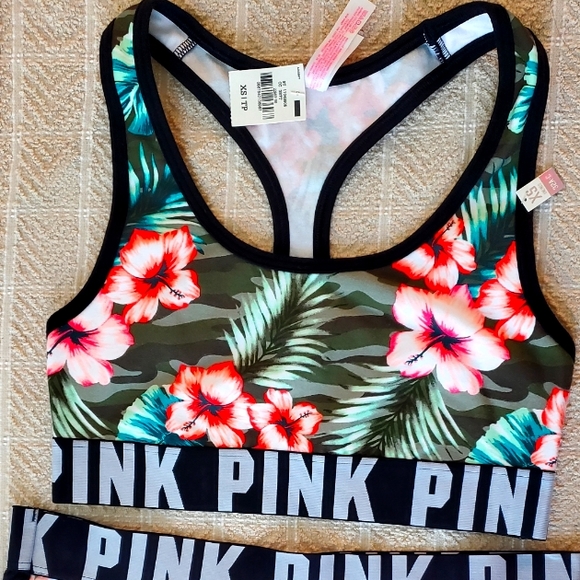 2pc VICTORIA'S SECRET SPORTS BRA & PANTY SET NWT SIZE XS - Picture 1 of 2